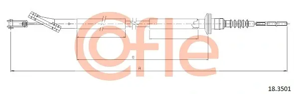 Тросик сцепления cofle 183501