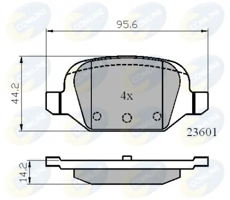 Тормозные колодки COMLINE CBP01026