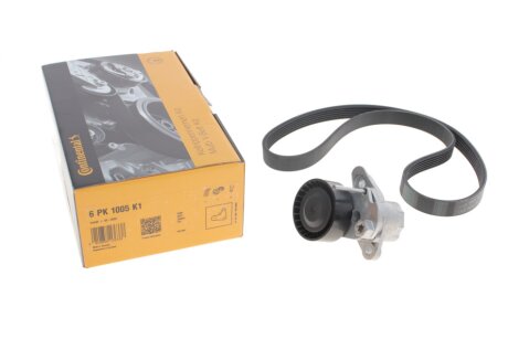 Роликовий модуль натягувача ременя (ролик, ремінь) continental 6PK1005K1