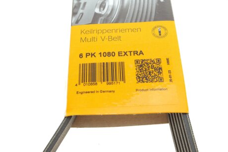 Приводной ремень генератора continental 6PK1080EXTRA