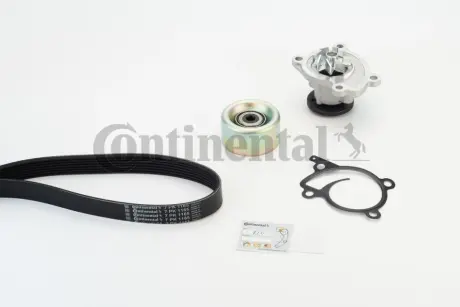 Комплект (ремінь+ролики+помпа) Continental 7PK1165WP1