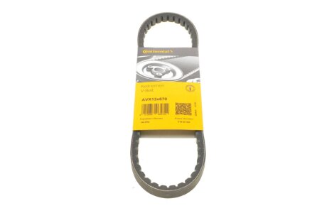 Приводной ремень генератора continental AVX13X670
