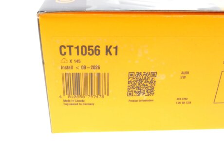 Комплект ГРМ (ремінь + ролик) continental CT1056K1