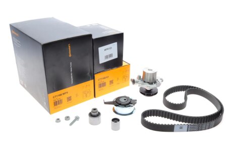 Роликовий модуль натягувача ременя (ролик, ремінь, помпа) continental CT1168WP9 на Ауди А5