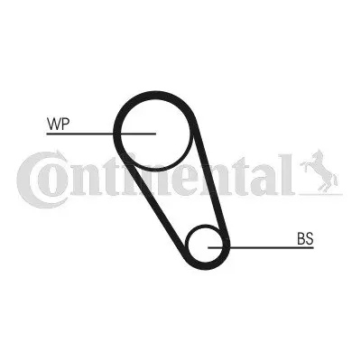 Комплект ремня ГРМ + помпа continental CT1185WP4