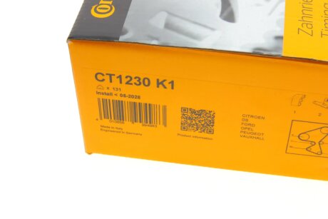 Комплект ременя ГРМ continental CT1230K1