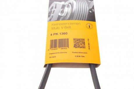 Привідний ремінь генератора continental 4PK1360