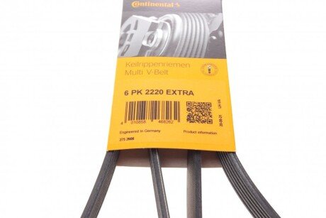 Привідний ремінь генератора continental 6PK2220EXTRA