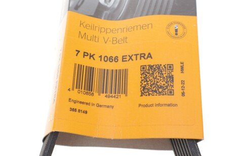 Привідний ремінь генератора continental 7PK1066EXTRA