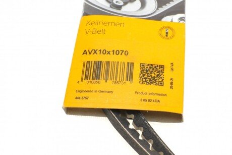 Привідний ремінь генератора continental AVX10X1070