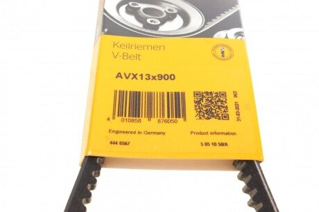 Приводной ремень генератора continental AVX13X900