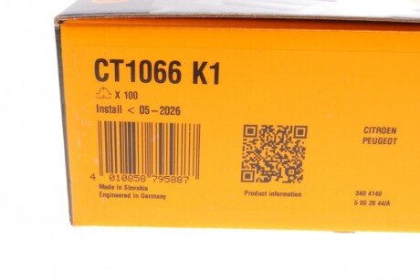 Комплект ГРМ (ремінь + ролик) continental CT1066K1