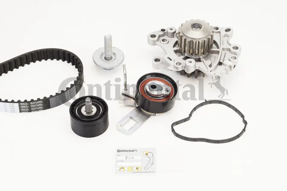 Комплект ременя ГРМ + Помпа continental CT1230WP1