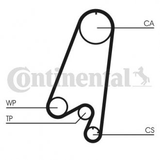 Комплект (ремень+ролик+помпа) continental CT 910 WP1