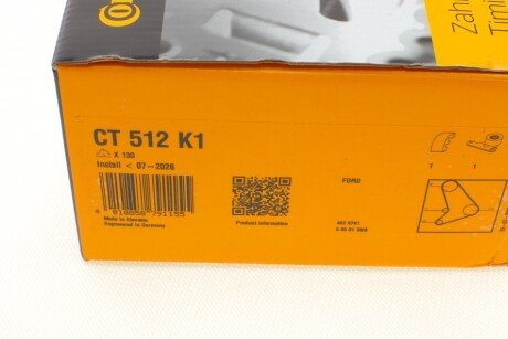 Комплект (ремінь+ролики) continental CT512K1