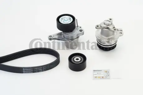 Комплект (ремінь+ролики+помпа) continental 7PK1705WP1