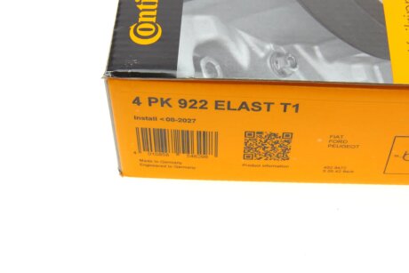 Комплект ременя грм continental 4PK922ELASTT1
