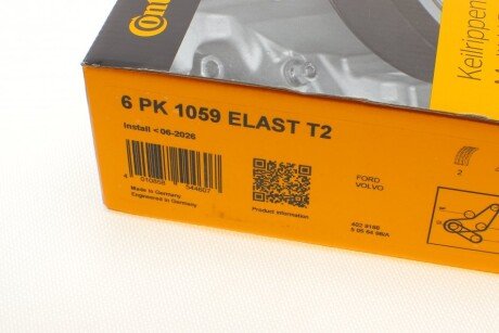 Комплект ремня грм continental 6PK1059ELASTT2