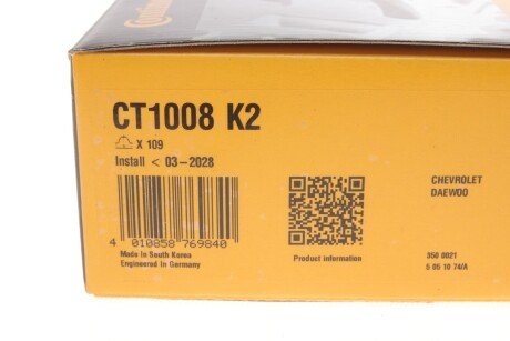 Комплект ремня грм continental CT1008K2