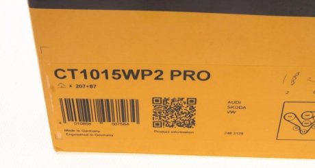 Комплект ремня грм continental CT1015WP2PRO