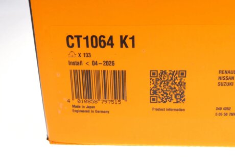 Комплект ремня грм continental CT1064K1