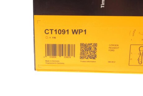 Комплект ремня грм continental CT1091WP1