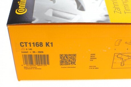 Комплект ременя грм continental CT1168K1