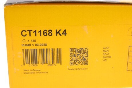 Комплект ремня грм continental CT1168K4
