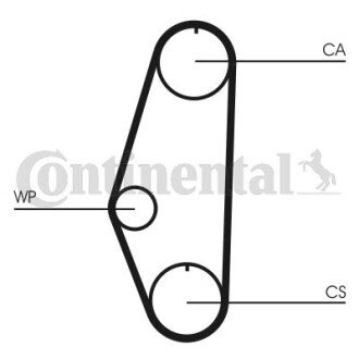 Комплект ременя грм continental CT629WP1