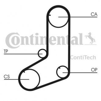 Комплект ремня грм continental CT801K1