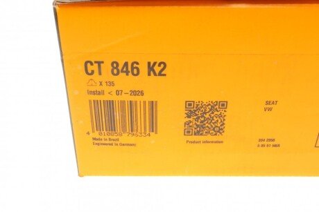 Комплект ремня грм continental CT846K2