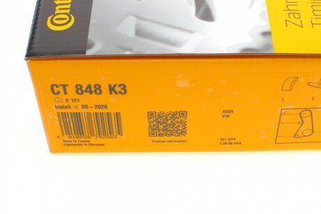 Комплект ремня грм continental CT848K3