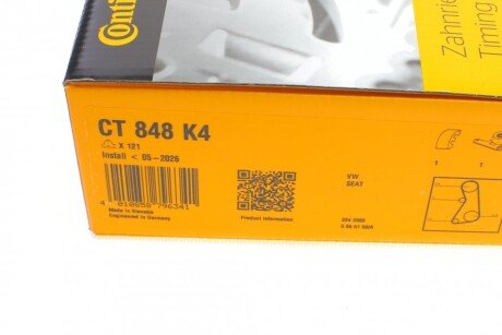 Комплект ремня грм continental CT848K4