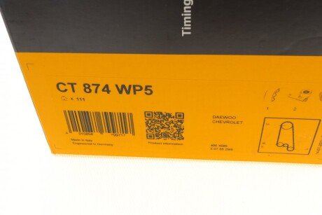 Комплект ремня грм continental CT874WP5