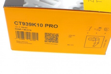 Комплект ремня грм continental CT939K10PRO