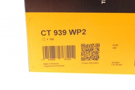 Комплект ремня грм continental CT939WP2