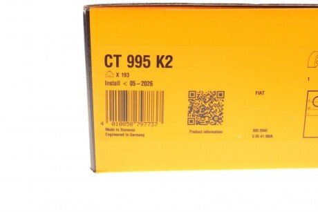 Комплект ремня грм continental CT995K2