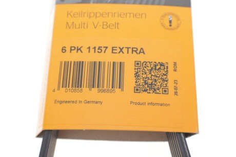 Поклиновий ремень continental 6PK1157EXTRA