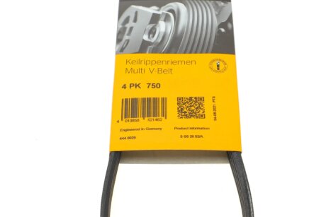 Привідний ремінь генератора continental 4PK750