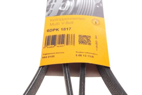 Привідний ремінь генератора continental 6DPK1817