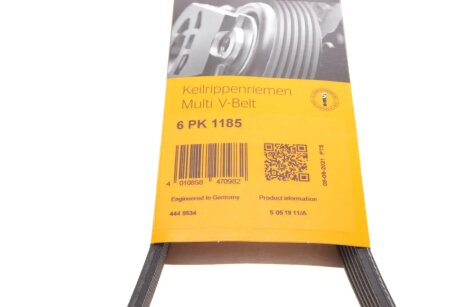 Привідний ремінь генератора continental 6PK1185