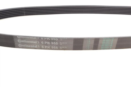 Привідний ремінь генератора continental 6PK955