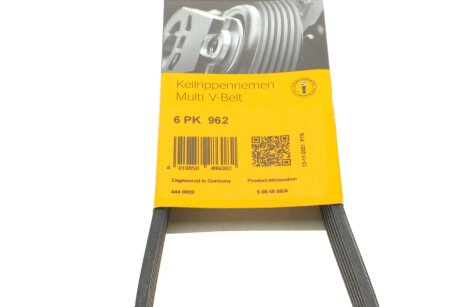 Привідний ремінь генератора continental 6PK962