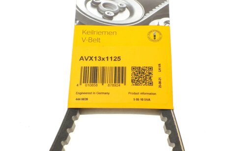 Привідний ремінь генератора continental AVX13X1125