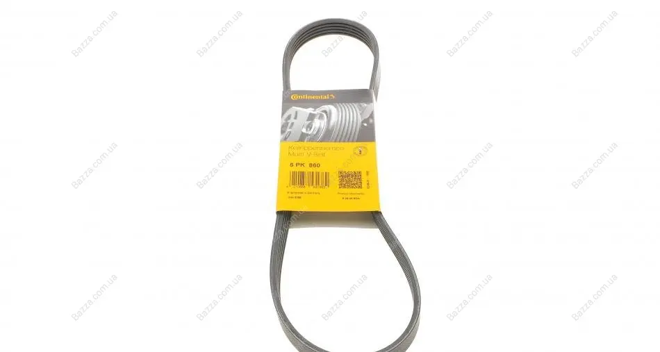 Ремень генератора 5PK 860 Berlingo/Partner 1.1/1.4i 01> (-AC) Continental 5 PK 860 (фото 1)