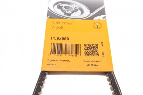 Привідний ремінь генератора continental 11,9X950Ld