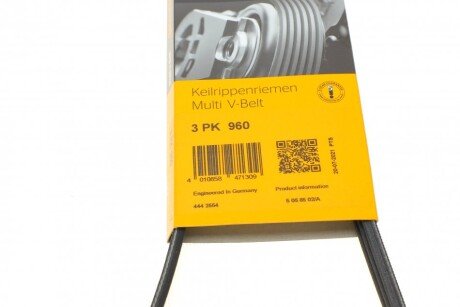 Привідний ремінь генератора continental 3PK960