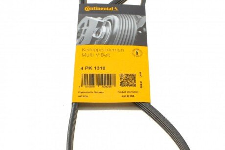 Привідний ремінь генератора continental 4PK1310