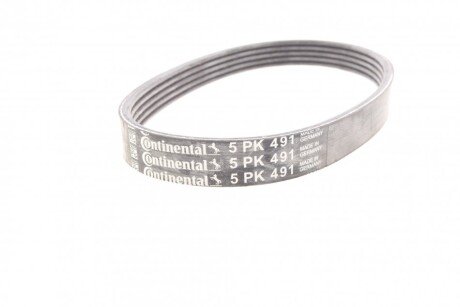 Привідний ремінь генератора continental 5PK491
