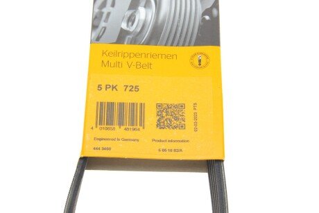 Приводной ремень генератора continental 5PK725